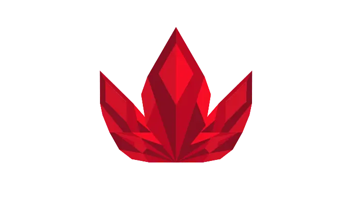 Logo da Lotus Squad, semelhante a uma flor de Lotus de cores vermelhas.